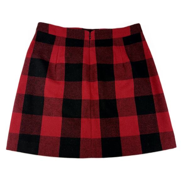 J Crew Wool mini skirt in harvest plaid size 4 - Picture 6 of 8